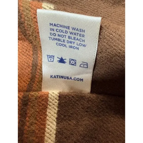 KATIN Canvas Utility Shirt Jacket Rustic Orange SZ XL